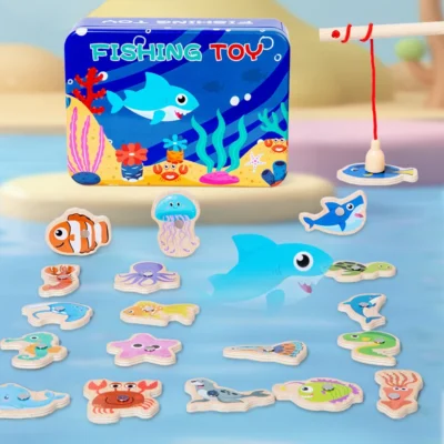 Montessori magnetic fishing toy for kids ages 3-12