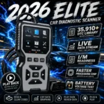Professional Obd2 Diagnostic Tool for Heavy-Duty Vehicle Repair - Code Reader/Resetter, Supports Real-Time Data Stream, No Battery Required, Compatible with Vehicles from 1996 Onwards (Obdii/Eobd, Mode 6/8), Suitable for Mechanics, DIY Car Repair, Trucks, Motorcycles, Suvs - Compact Design, User-Fri