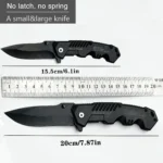 Portable Multifunctional Folding Survival Knife with Sharp Pocket Knife Suitable for Outdoor Camping and Wilderness Survival - Image 6