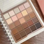 25-color eyeshadow palette - neutral gray and brown earth tones, coffee and chocolate shades, creating versatile, natural to dramatic makeup looks - Image 2