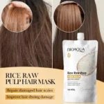 Rice Magic Keratin Hair Mask 5 Seconds Repair Damaged Frizzy Hair Soft Smooth Shine Moisturizing Nourishing Hair Root Care - Image 5
