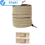 New Without Ties Elastic Laces No Tie Shoe Laces Press Lock Shoelaces Sneaker Kids Adult 8MM Widened Flat Shoelace for Shoes - Image 22