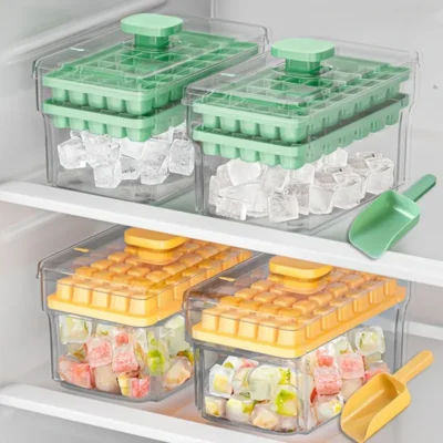 ice cube tray with lid 68 cubes easy release