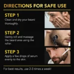 0.2-0.3mm Microneedle for Facial Body Hair Growth Derma Roller for Skin Beard 540 Needles Micro Face Roll Tool - Image 4