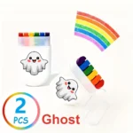 Rainbow Crayon Set 2PCS 6-Color Wax Art Set for Kids - Image 13