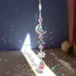 Crystal Wind Chime Rainbow Maker Sun Catcher Dream Catcher Pendant Home Garden Decor Wind Chime, Holiday, Festival, Home Decor, - Image 5