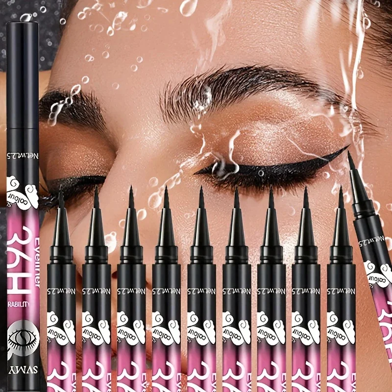 S935b9add4b27462ba6d8b769dcbdd3bcX.webp 3pcs/5pcs Waterproof Black Eyeliner Pencils-Smudge-Proof, Long-Lasting &Beginner-Friendly Eye Makeup - Image 1