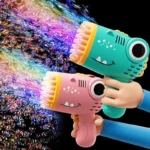dinosaur bubble gun 40 hole handheld machine