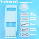 Vegetable Slicer 5-in-1 Adjustable Grater & Food Cutter - Image 8