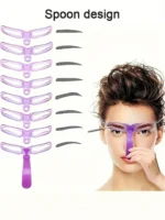 8Pcs Reusable Eyebrow Stencils,Eyebrow Shaping Kit,Eyebrow Makeup Template,Eyebrow Shaper-8 Styles For Different Eyebrow Shapes - Image 2