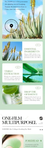 60pcs Aloe Vera Collagen Eye Mask Anti Dark Circles Eyes Bags Moisturizing Anti-Wrinkles Eye Patches Eyes Skin Care Products - Image 5