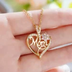 Elegant Style Heart shaped Pendant Necklace Hollow Design Mother's Day Gift Party Suitable for Best Friends Without Box - Image 15