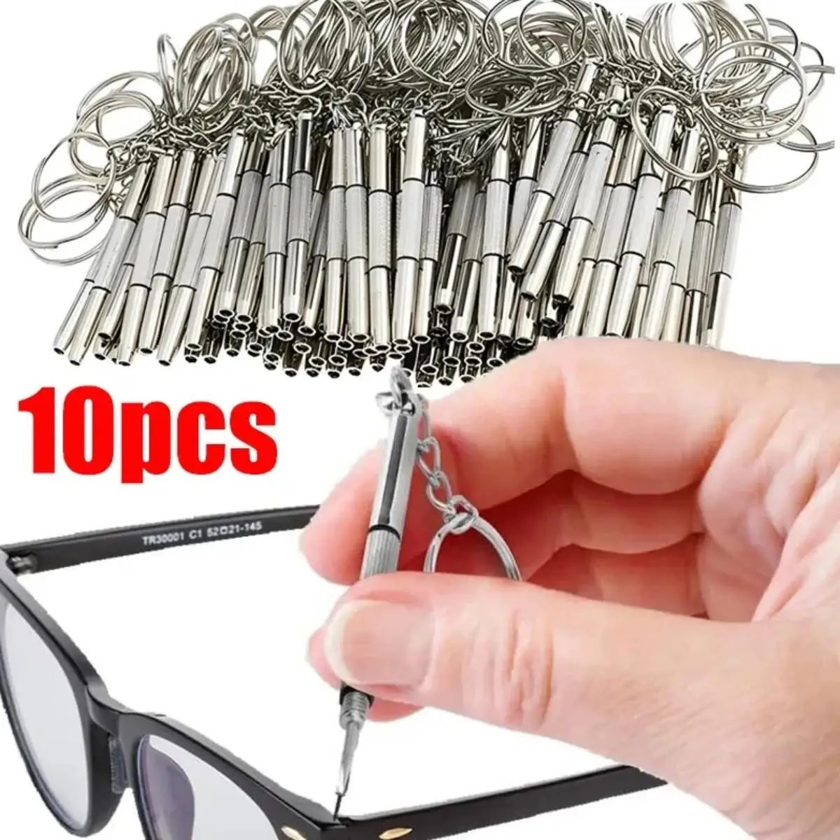 S960f657224024d40be629d515a27b3c6g.webp 1/2/10pcs Mini 3 in1 Screwdriver Eyeglass Optical Eye Glasses Portable Spectacles Watch Repair Kit Practical Household Hand Tool - Image 1