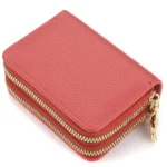 Women's Double Zipper Wallet Fashion Short Credit Card Holder with Large Capacity Coin Purse - Image 13