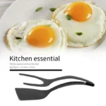 Kitchen Flip Tongs 2-in-1 Silicone Spatula & Turner - Image 2
