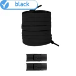New Without Ties Elastic Laces No Tie Shoe Laces Press Lock Shoelaces Sneaker Kids Adult 8MM Widened Flat Shoelace for Shoes - Image 24