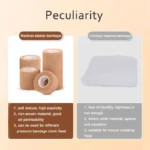 10/1Rolls Medical Adhesive Bandage Elastic Breathable Sports Self Adhesive Tape Beige Wrap Finger Tape For Wrist Ankle First Aid - Image 3