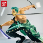 Anime Swordsman Figure 10cm Three-Blade PVC Display Model - Image 2