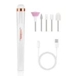 YIKOOLIN Portable Nail File Care Electric Nail Drill with 4 Speeds Cuticle Trimmer Battery Operated Manicure and Pedicure Tools - Image 11
