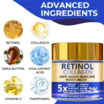 Retinol & Collagen Face Cream 60g, Anti-Aging Firming Moisturizer with Hyaluronic Acid, Fast Delivery - Image 6