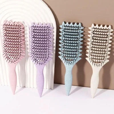 curling styling brush 1pc hollow hair comb