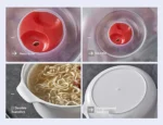 Microwave Steamer Pot with Lid for Rice, Soup & Buns - Image 6