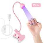 Nail LED UV Lamp for Drying Gel Nails Polish Clip-On Flexible Desk Mini Portable USB Nail Lamp UV Light Dryer for Manicure Salon - Image 9
