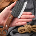 Stainless Steel Cleaver Knife with Wooden Handle for Kitchen - Image 6