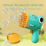 Dinosaur Bubble Gun 40-Hole Handheld Bubble Machine Toy - Image 3