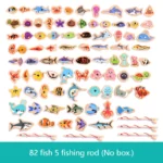 Montessori Magnetic Fishing Toy Ages 3-12 Wooden Marine Game - Image 8