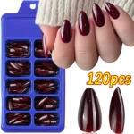120Pcs 9-Colors French Fake Toenails Summer Short Sqaure Press On Toe Nails Tips Glossy Nude/Pink/Brown Full Cover False Toenail - Image 9