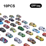 Mini Pull Back Cars 10-48PCS Kids Vehicle Toy Set with Storage Box - Image 7