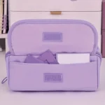 Large Capacity Pencil Case Organizer - Multi-Compartment Desktop Storage for School & Office Supplies ( Pink/Purple/Black) - Image 5