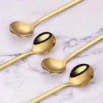 Stainless Steel Coffee Spoons 10PCS Dessert & Teaspoon Set - Image 3