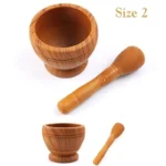 Mortar and Pestle Set 2-Piece Resin Spice Grinder Bowl - Image 9