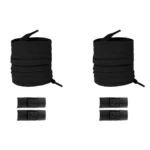 New Without Ties Elastic Laces No Tie Shoe Laces Press Lock Shoelaces Sneaker Kids Adult 8MM Widened Flat Shoelace for Shoes - Image 30