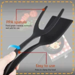 Grip & Flip Spatula 2-in-1 Non-Stick Nylon Tongs - Image 3