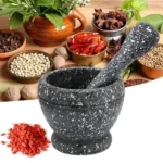 mortar and pestle set 2 piece resin spice grinder