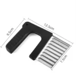 Stainless Steel Crinkle Cutter 2-in-1 Wavy Vegetable Slicer - Image 7