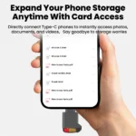 Type-C 2.0 Mini TF Card Reader External Storage Black Stretch for Memory Stick USB C 2.0 For Iphone 17 16 Mini TF Card Reader - Image 3