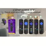 1/2/3 piece set of luminous silicone remote control with rope suitable for TCL Hisense Roku TV remote control - Image 6