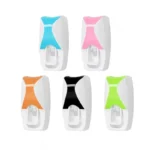 1 set of easy-to-use toothbrush holder with automatic toothpaste dispenser, wall mounted toothbrush storage rack, and bathroom - Image 6