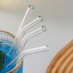 Reusable Glass Straws 5-Piece Set with Cleaning Brush - Image 4
