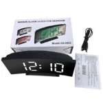 Electronic Alarm Clock Noiseless Design Digital LED Large Display Mirror Electronic Clock Digital Alarm Clock LED Mirror Clocks - Image 2