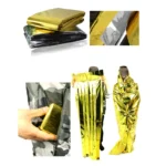 160*210cm Emergency Blanket Waterproof Keep Warm Blanket Camping Survival Tool Life Saving First Aid Insulation Tools  Gold - Image 6