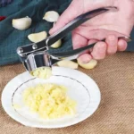 Manual Garlic Press 16cm Zinc Alloy Stainless Steel Crusher - Image 2