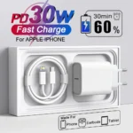 For Apple 30W Charger USB Type C Fast Charger For iPhone 13 15 17 14 12 11 16 Pro Max Plus PD Charger Charging Cable Accessories