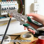 Foldable Wire Stripper, Pulley Design Multi-Function Electrician Wire Splitter Wire Winding Pliers Crimping Pliers Hand Tool - Image 4