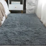 VIKAMA Silk and Wool Carpet, Solid Color, Simple Style, Suitable for Home Bedrooms, Bedside Rug, Dirt-resistant and Warm. - Image 5