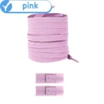 New Without Ties Elastic Laces No Tie Shoe Laces Press Lock Shoelaces Sneaker Kids Adult 8MM Widened Flat Shoelace for Shoes - Image 11